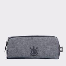 Estojo Corinthians Simples Cinza Estojo Corinthians Simples Cinza