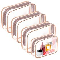 Estojo Cosmético AURUZA Bolsa Transparente para Maquiagem Conjunto Aprovado pela TSA