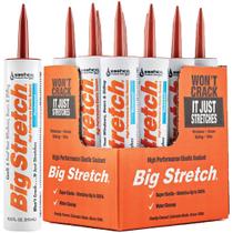 Estojo de 310 ml de borracha acrílica Caulk Sashco Big Stretch Redwood 1212 Estojo de 310 ml de borracha acrílica Caulk Sashco Big Stretch Redwood 1212