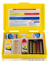 Estojo de Análises Genco 3 em 1 Cloro PH Alcalinidade Estojo de Análises Genco 3 em 1 Cloro PH Alcalinidade