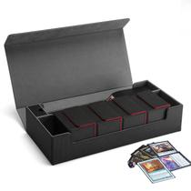 Estojo de armazenamento de cartas colecionáveis Scimi Premium TCG Deck Box Black