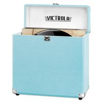 Estojo de armazenamento de discos Victrola Collector contém mais de 30 vinis