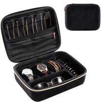 Estojo de armazenamento de joias ProCase masculino extra grande 26x20x24 cm Estojo de armazenamento de joias ProCase masculino extra grande 26x20x24 cm
