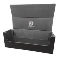 Estojo de armazenamento Dragonscale Leather Toploader Cards preto/cinza