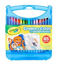 Estojo de arte para colorir Crayola Super Tips, presente infantil de mais de 65 peças
