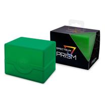Estojo de baralho BCW Spectrum Prism Viridian Green para 100 cartas