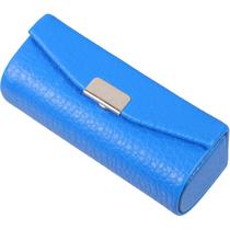 Estojo de batom Beavorty PU Leather Lipstick Holder azul