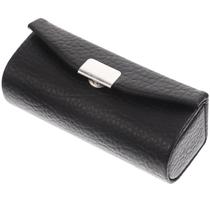 Estojo de batom Beavorty Purse Holder em couro PU com espelho preto