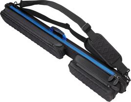 Estojo de bilhar/taco de sinuca Casemaster Parallax Diamond preto/azul