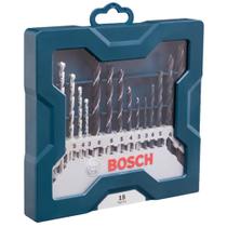 Estojo de Brocas 3 a 8mm com 15 Peças Mini X-line 2607017504 BOSCH