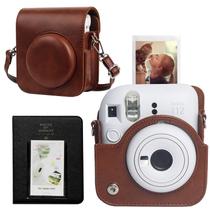 Estojo de câmera CAIYOULE Protector para Instax Mini 12 Brown