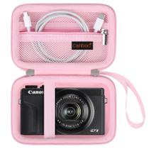 Estojo de câmera Canboc para Canon PowerShot G7 X Mark II/III rosa