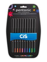 Estojo de Canetas Eferográficas com 10 cores Pentonic 0.7mm