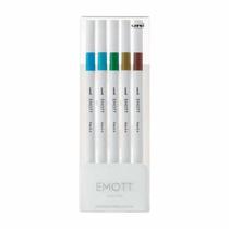 Estojo De Canetas Uni Ball Emott Fine Pen Com 5Un