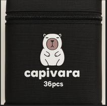 Estojo de Capivara com 36 Canetas Marker