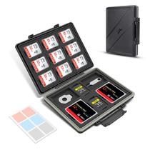 Estojo de cartão de memória JJC 45 slots para SD, CFexpress, Micro SD Estojo de cartão de memória JJC 45 slots para SD, CFexpress, Micro SD