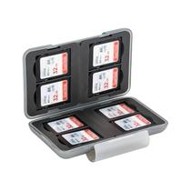 Estojo de cartão de memória ProfezZion resistente à água de 8 slots SD Grey Estojo de cartão de memória ProfezZion resistente à água de 8 slots SD Grey
