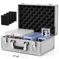 Estojo de cartão Vitula serve para 600 Toploaders 120 PSA Slabs Silver Estojo de cartão Vitula serve para 600 Toploaders 120 PSA Slabs Silver