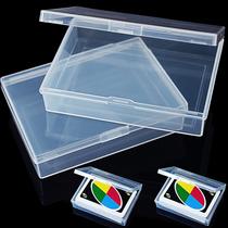 Estojo de cartas de baralho, caixas de plástico, suporte para cartas de jogo x2