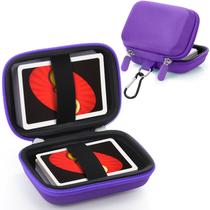 Estojo de cartas de baralho Sanwuta EVA Hard Travel Case roxo x2 Estojo de cartas de baralho Sanwuta EVA Hard Travel Case roxo x2
