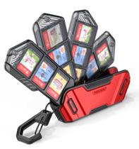 Estojo de cartas Mumba de 12 jogos para Nintendo Switch com suporte de 4 camadas