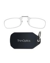 Estojo de chaveiro para óculos de leitura ThinOptics preto 44 mm +1 Estojo de chaveiro para óculos de leitura ThinOptics preto 44 mm +1