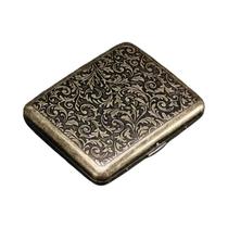 Estojo De Cigarro De Metal Vintage Masculino Portátil 20 Suporte Retro Acessórios Para Fumar De