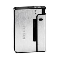 Estojo De Cigarros Automático Portátil Elegante De Metal Para Homens, Comporta 10 Cigarros King
