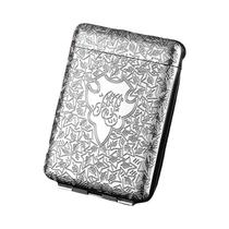 Estojo De Cigarros Vintage De Luxo Masculino Gravado, Caixa De Armazenamento De Bolso Para 16