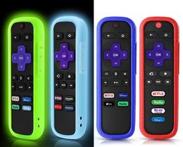 Estojo de controle remoto, pacote com 4 unidades para Roku TV Hisense Steaming Stick