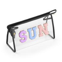 Estojo de cosméticos Embla Clear impermeável 22x8x13 cm