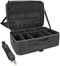 Estojo de cosméticos Relavel Extra Large, organizador de couro 42x32x19cm Estojo de cosméticos Relavel Extra Large, organizador de couro 42x32x19cm