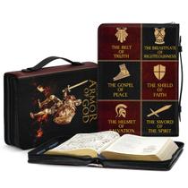 Estojo de couro grande com capa bíblica Jesuspirit Armor of God
