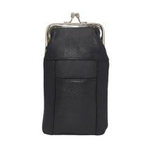 Estojo de Couro para Cigarros MARSHAL 9x15cm com 2 Bolsos para Isqueiros