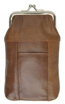 Estojo de Couro para Cigarros MARSHAL Marrom 9x15cm para 100's