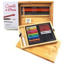 Estojo De Desenho Bamboo Box - Conté À Paris