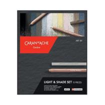 Estojo de Desenho Caran d'Ache Light & Shade Set com 15 Unidades - 776815 Estojo de Desenho Caran d'Ache Light & Shade Set com 15 Unidades - 776815