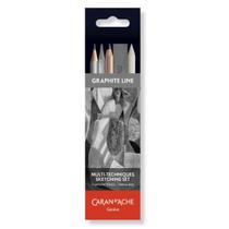 Estojo de Desenho Caran d'Ache Multi-Techniques Sketching Set com 12 Unidades - 775311 Estojo de Desenho Caran d'Ache Multi-Techniques Sketching Set com 12 Unidades - 775311