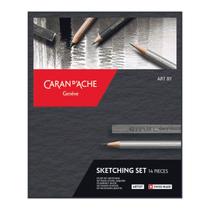 Estojo de Desenho Caran d'Ache Sketching Set com 14 Unidades - 776714 Estojo de Desenho Caran d'Ache Sketching Set com 14 Unidades - 776714