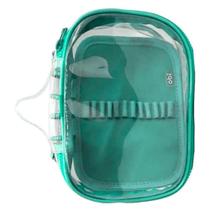 Estojo De Disco Box Transparente Big 50 OBI BRASIL Tiffany (Verde Agua)