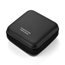 Estojo de DVD LIOVODE, organizador de armazenamento de CD EVA de 48 capacidades, azul celeste