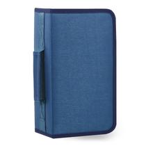 Estojo de DVD YILAG CD Storage, carteira de DVD azul de 128 capacidades Estojo de DVD YILAG CD Storage, carteira de DVD azul de 128 capacidades
