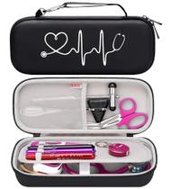 Estojo de estetoscópio BOVKE para 3M Littmann Cardiology IV Black Estojo de estetoscópio BOVKE para 3M Littmann Cardiology IV Black