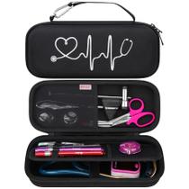 Estojo de estetoscópio BOVKE para 3M Littmann Cardiology IV Black Estojo de estetoscópio BOVKE para 3M Littmann Cardiology IV Black