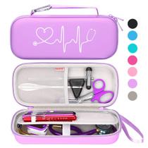 Estojo de estetoscópio BOVKE para 3M Littmann Cardiology IV roxo