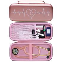 Estojo de estetoscópio LTGEM compatível com 3M Cardiology III Rose Estojo de estetoscópio LTGEM compatível com 3M Cardiology III Rose