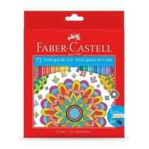 Estojo de Estojo de Lá de Cor Ecolápis Faber-Castell 72 Cores com Apontador 120172G - Faber Castell