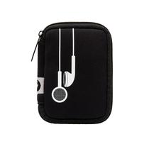 Estojo de fone de ouvido MYTAGALONGS Compact Neoprene com cabo Wind Tab Estojo de fone de ouvido MYTAGALONGS Compact Neoprene com cabo Wind Tab