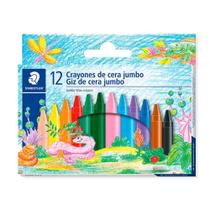 Estojo de Giz de Cera Staedtler Jumbo com 12 Cores