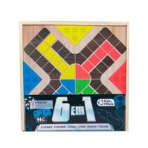 Estojo de Jogos 6 em 1 Brinquedo Educativo 6+ anos Pais e Filhos - 2879-1 Estojo de Jogos 6 em 1 Brinquedo Educativo 6+ anos Pais e Filhos - 2879-1